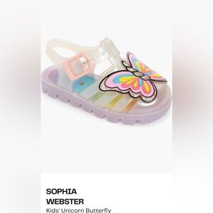 Sophia Webster Kids' Butterfly Sandals - pearl and rainbow